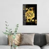 DEQOART Glasbild Echtglas 40x60 cm 'Goldene Herzkönigin' Produktbild-Vorschau 2