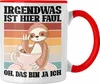 Trendation - Lustige Tasse Irgendwas Ist Hier Faul Geschenk Produktbild-Vorschau 1