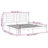 vidaXL Massivholzbett Kiefer 200x200 cm - Bettrahmen - Produktbild-Vorschau 6