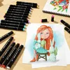 Marker Set, 120 Farben Marker Stifte, Filzstifte Set,  Produktbild-Vorschau 8