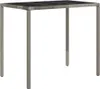vidaXL 6-tlg. Garten-Lounge-Set mit Kissen Grau Poly Rattan Produktbild-Vorschau 3