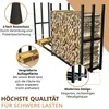 Kaminholzregal außen Metall 223x50x115 cm für 25cm Produktbild-Vorschau 6