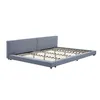 HOME DELUXE Bett mit Ablage GALAXIS - Grau 270 x 200 cm - Produktbild-Vorschau 1