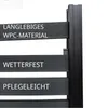 Floordirekt WPC Sichtschutzzaun Capri 180x180 cm schwarz, Produktbild-Vorschau 4