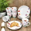 12tlg Frühstücksset Marie Porzellan 6 Pers Teller Produktbild-Vorschau 5