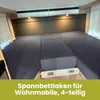 Dexitex 100% Baumwolle Jersey Spannbetttuch 4-teiliges Produktbild-Vorschau 11
