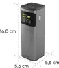 A product shot of a power bank with dimensions indicated. Produktbild-Vorschau