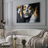 Muralo Leinwandbild Canvas Abstraktes Porträt einer Frau Produktbild-Vorschau 3