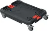 A black and red wheeled dolly for transporting items. Náhled obrázku produktu
