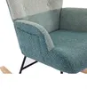 A close-up view of a rocking chair's armrest and seat. Produktbild-Vorschau