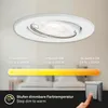 Briloner LED Einbaustrahler 3er Set Weiß GU10 5W 400lm CCT Produktbild-Vorschau 6