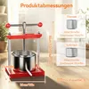 YARDIN 3L Edelstahl Obstpresse Mostpresse Manuelle Produktbild-Vorschau 2