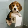 Toilettenpapierhalter mit Hund, Wandhalterung, Harz, Produktbild-Vorschau 3