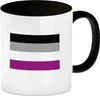 Asexual Flagge Gleichberechtigung Kaffeebecher Schwarz Produktbild-Vorschau 1