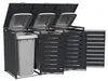 Mülltonnenbox Gary 3er B x T x H 198,5 x 80 Produktbild-Vorschau 5