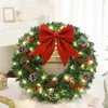 40 cm Weihnachtskranz mit Lichtern, vorbeleuchtete Produktbild-Vorschau 4