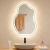 Miroir de salle de bain ZMH avec éclairage asymétrique à Voir les images du produit 1
