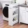 Carrello da nicchia COSTWAY, carrello da cucina a 4 ripiani Anteprima dell’immagine prodotto 2