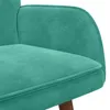 vidaXL 2-Sitzer Sofa Türkis 115 x 61 x 87 cm Samt Produktbild-Vorschau 7