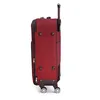 A side view of a red suitcase on a white background. Produktbild-Vorschau