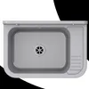 Granitan - Waschbecken - Ausgussbecken - 50x34x31 cm - Grau Produktbild-Vorschau 9
