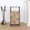 vidaXL Stojan na palivové dřevo černý 40x30x80 cm Ocel Náhled obrázku produktu 3