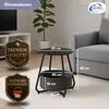 Couchtisch KOSI Schwarz aus Metall Ø 45 x 45 cm mit Produktbild-Vorschau 4