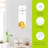 ARTland Glas Wanduhr Quarzuhr - schwarzer Zeiger Orange mit Produktbild-Vorschau 2