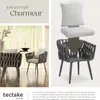 tectake® Aluminium 2er Set Stuhl im Rope-Design Produktbild-Vorschau 5