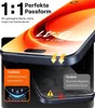 A split image showing a phone case and a phone screen protector. Produktbild-Vorschau