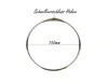 A silver ring with a quick-release clasp and a measurement indicator. Produktbild-Vorschau