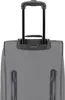 The back of a gray rolling suitcase with a black telescoping handle. Náhľad obrázku produktu