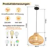 Suspension en rotin, abat-jour en rotin naturel, structure Voir les images du produit 4