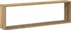 A long, rectangular wooden shelf unit is shown against a white background. Produktbild-Vorschau