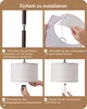 EDISHINE Stehlampe Wohnzimmer 160cm, Bogenlampe Modern mit Produktbild-Vorschau 7