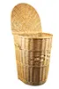 A wicker laundry basket with its lid open, shown against a white background. Náhled obrázku produktu