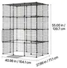 VEVOR Katzenkäfig 3-stöckig 71,1 x 71,1 x 104,1 cm DIY Produktbild-Vorschau 10