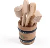 Puppenhaus Küche | Miniatur Küchenhelfer im Holzbehälter Produktbild-Vorschau 4