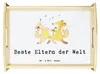 Mr. & Mrs. Panda Servier Tablett Fuchs Beste Eltern der Produktbild-Vorschau 1