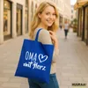 Huuraa Jutebeutel Oma mit Herz 10 Liter Bright Royal Produktbild-Vorschau 2