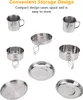 Camping Kochgeschirr Set 4-5 Personen Edelstahl Portable Produktbild-Vorschau 5