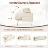 Divano Merax a 2 posti, divano con funzione reclinabile, 3 Anteprima dell’immagine prodotto 5