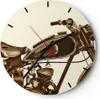 Wanduhr - Rund - Glasuhr - motor retro - 40x40cm - Produktbild-Vorschau 1