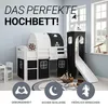 Lits superposé 90x200 cm avec Tour Tunnel Toboggan Matelas Voir les images du produit 18
