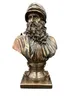 Buste de Léonard de Vinci – Décoration en bronze, peinte à Voir les images du produit 3