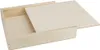 Boîte en bois 142 x 128 x 20 mm, avec couvercle coulissant, Voir les images du produit 1