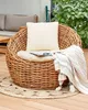BELIANI Gartenstuhl Natur Rattangeflecht mit Polyester Produktbild-Vorschau 2