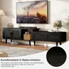 UnboxG Schwarzes TV-Board 169×29,8×44 cm – ausziehbar bis Produktbild-Vorschau 11