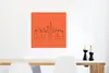 MuchoWow® Poster Skyline "Dubai" schwarz auf orange 50x50 Produktbild-Vorschau 5