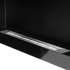 Campo24 vysoce kvalitní krb 90x40cm černý vysoký lesk / Náhled obrázku produktu 5